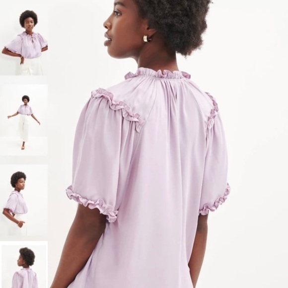 Amourvert M Zuri Cupro blouse - Picture 5 of 12